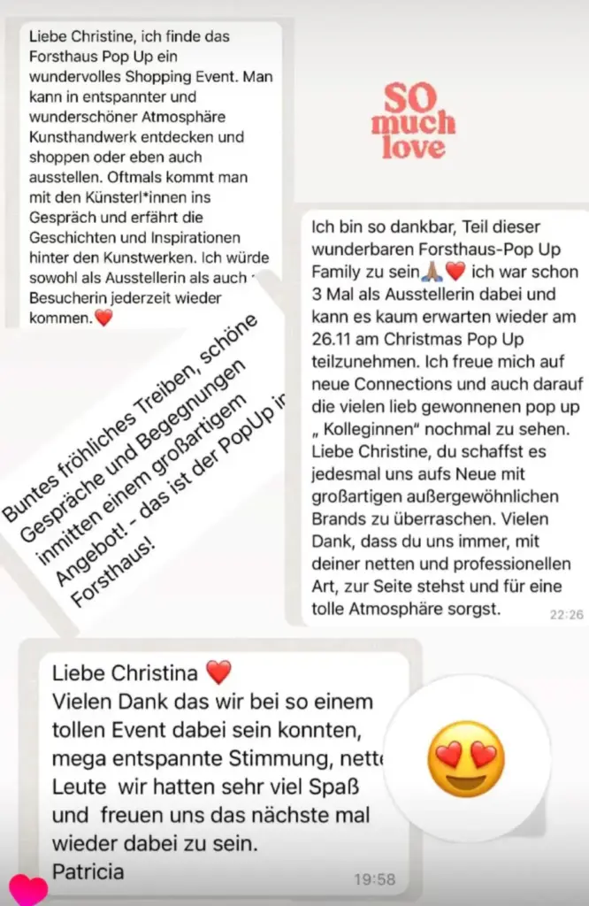 Forsthaus Pop-up – Stimmen unserer Aussteller